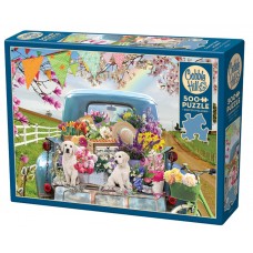 Cobble Hill Jigsaw Puzzle: Country Truck in Spring
